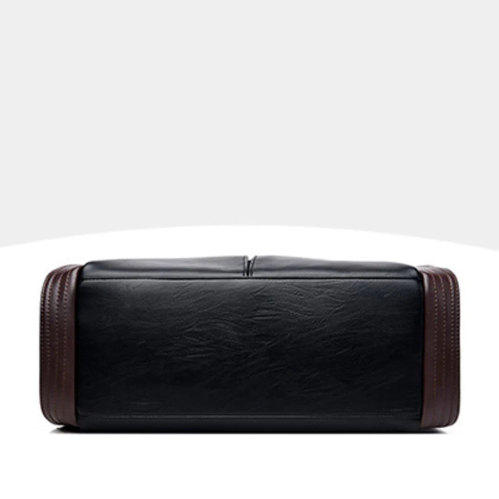 SOFT LEATHER LARGE CAPACITY FASHION TOTE HANDBAG