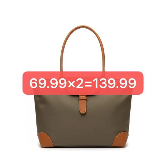 WATEPROOF NYLON COMMUTER LARGE SHOULDER TOTE BAG